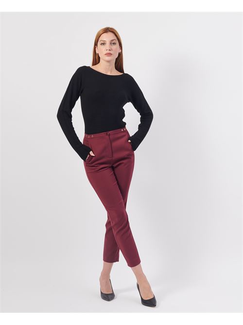 Patrizia Pepe Pantalon cigarette en cr?pe essentiel PATRIZIA PEPE | 8P0655-A6F5M511